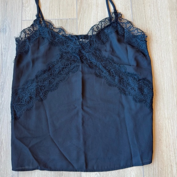 Vintage Lush Women's Y2K Lace Trim Cami Sz M Black - Picture 5 of 8